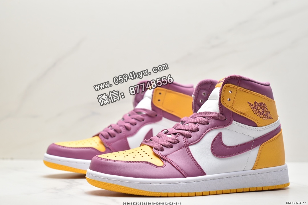 乔丹 Jordan Air Jordan 1 Retro High OG“UniversityGold and Light Bordeaux”潮流百搭 高帮 复古篮球鞋 紫黄 555088-706 高帮, 篮球鞋, Jordan Air Jordan 1 Retro High OG“UniversityGold and Light Bordeaux”, Jordan, HIGH, Air Jordan 1, Air Jordan, 555088-706 - 乔丹 Jordan Air Jordan 1 Retro High OG“UniversityGold and Light Bordeaux”潮流百搭 高帮 复古篮球鞋 紫黄 555088-706