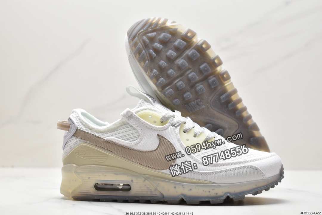 跑步鞋, Nike Air Max 90 terrascape, Nike Air Max, Nike Air, NIKE, DM0033-100, Air Max 90, Air Max - 耐克 Nike Air Max 90 terrascape 防滑耐磨减震 低帮 休闲运动跑步鞋 男款 米白色 DM0033-100