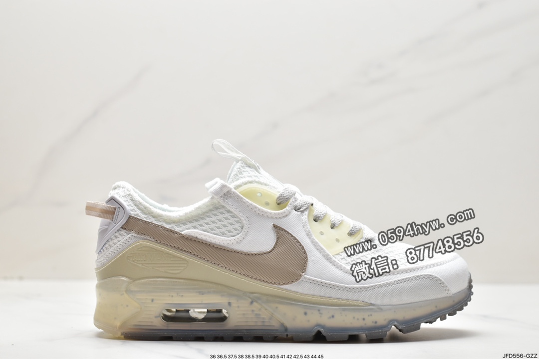 耐克 Nike Air Max 90 terrascape 防滑耐磨减震 低帮 休闲运动跑步鞋 男款 米白色 DM0033-100