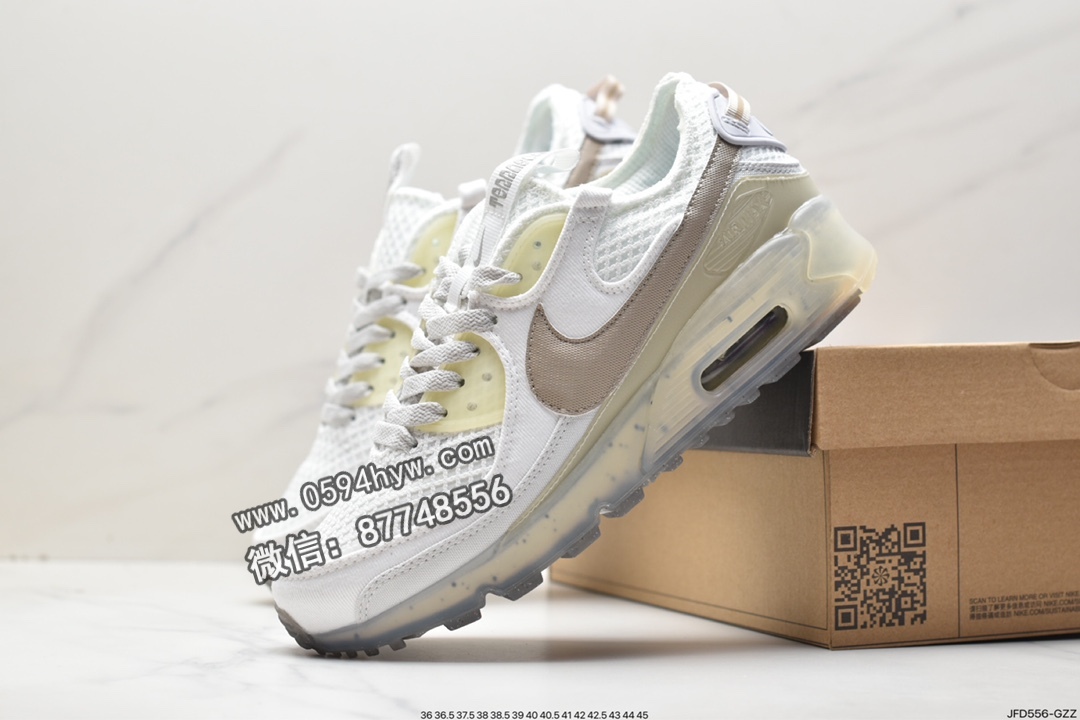 跑步鞋, Nike Air Max 90 terrascape, Nike Air Max, Nike Air, NIKE, DM0033-100, Air Max 90, Air Max - 耐克 Nike Air Max 90 terrascape 防滑耐磨减震 低帮 休闲运动跑步鞋 男款 米白色 DM0033-100