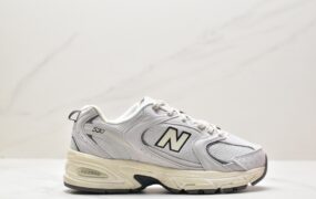 新百伦 New Balance NB 530 减震防滑 低帮 休闲运动跑步鞋 男女同款 灰白 MR530DG