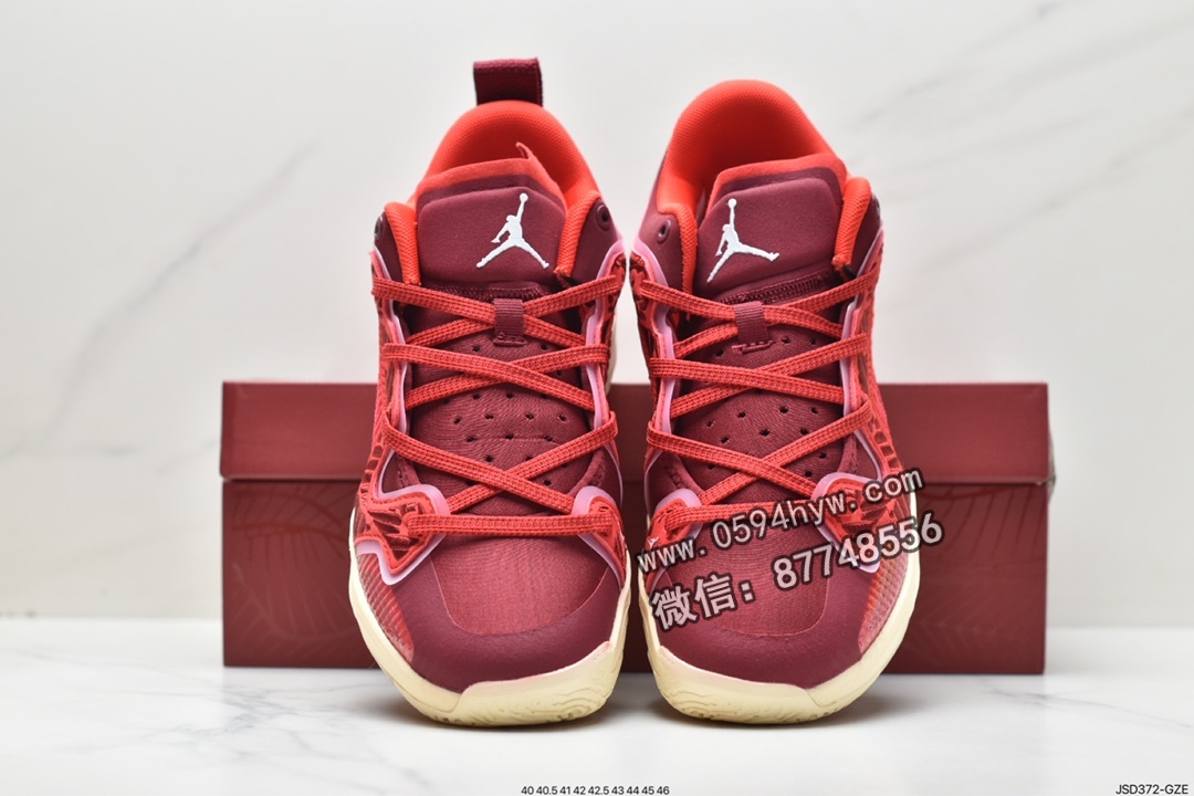 篮球鞋, 实战篮球鞋, Jordan Air Jordan 37 Low “Team Red”, Jordan, DV9908-116, Air Jordan 37, Air Jordan 3, Air Jordan - 乔丹 Jordan Air Jordan 37 Low “Team Red” 减震防滑耐磨 低帮 实战篮球鞋 女款 红色 DV9908-116