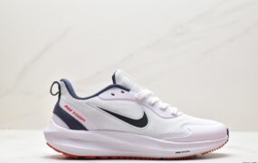 耐克 Nike Zoom Mariah Flynit Racer 登月系列 透气缓震 防滑耐磨 低帮 运动跑步鞋 白黑红