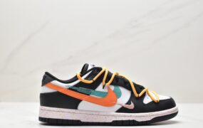 耐克 Nike Dunk Low 解构 高街时尚 活力三勾 低帮 休闲运动板鞋 女款 黑白 FD4623-138