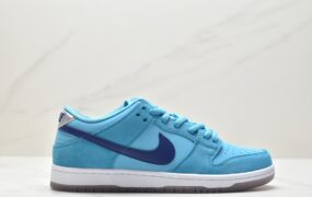 耐克 Nike Dunk SB Low Pro“blue fury” 防滑轻便 低帮 休闲运动板鞋 男女同款 毛绒蓝 BQ6817-400