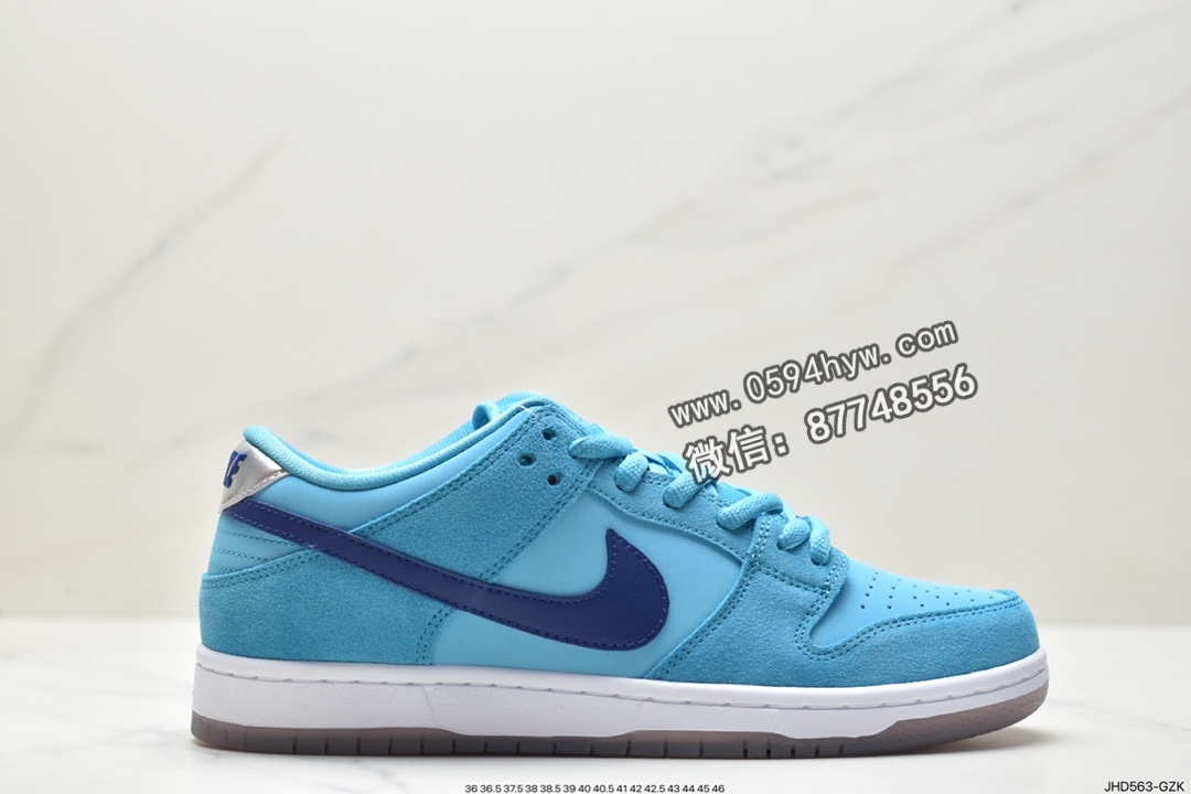 耐克 Nike Dunk SB Low Pro“blue fury” 防滑轻便 低帮 休闲运动板鞋 男女同款 毛绒蓝 BQ6817-400