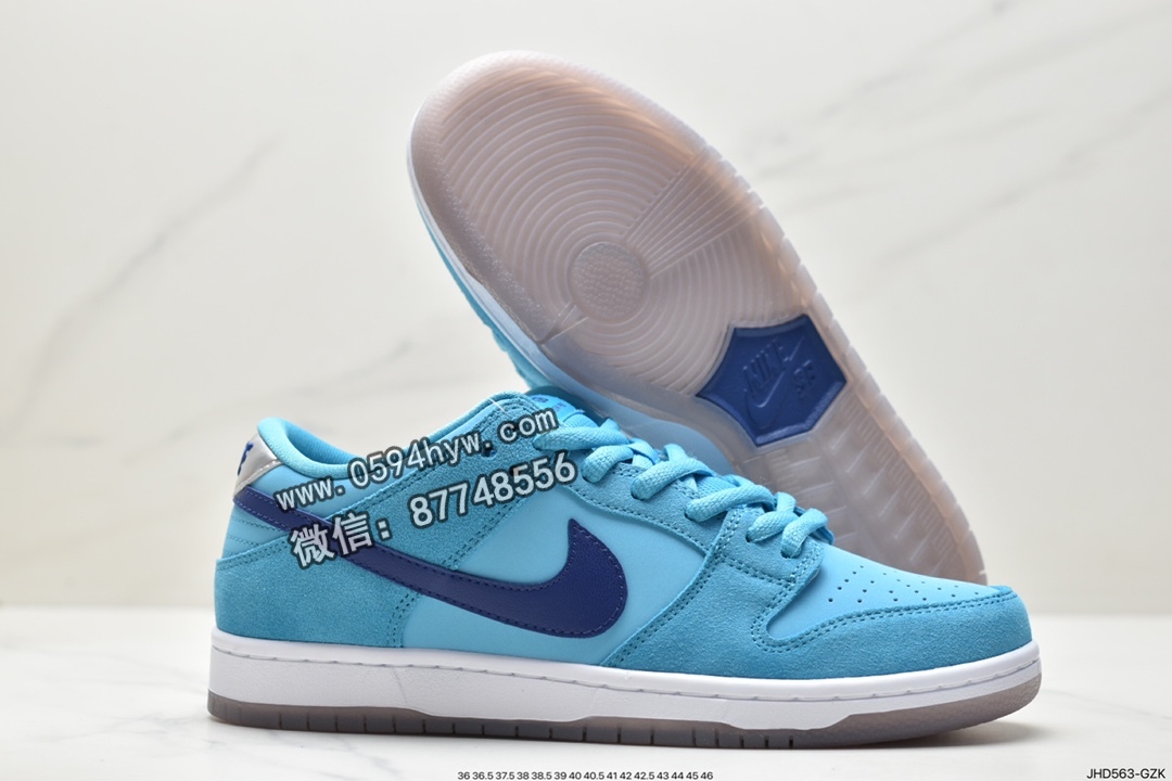 运动板鞋, 板鞋, Nike Dunk SB Low Pro“blue fury”, Nike Dunk, NIKE, Dunk, BQ6817-400, BQ6817 - 耐克 Nike Dunk SB Low Pro“blue fury” 防滑轻便 低帮 休闲运动板鞋 男女同款 毛绒蓝 BQ6817-400