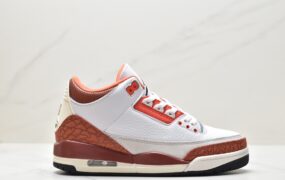 乔丹 Jordan Air Jordan 3 Retro Mars Stone 潮流百搭 中帮 复古篮球鞋 GS白红 DV7028-108