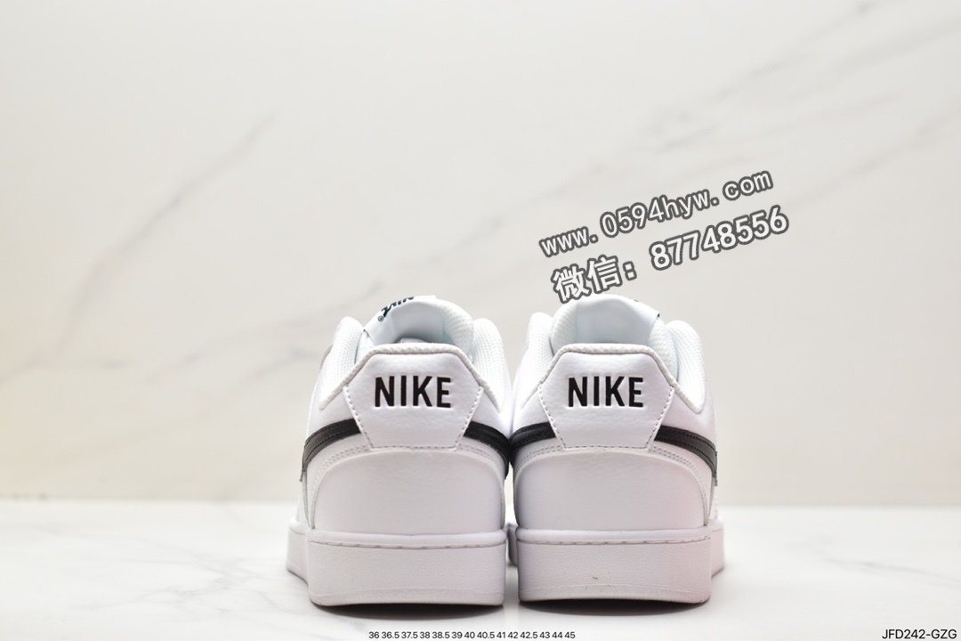 运动板鞋, 耐克, 板鞋, Nike Court Vision Low, NIKE, FJ5480-100 - 耐克 Nike Court Vision Low 耐磨防滑减震 低帮 休闲运动板鞋 男款 白黑 FJ5480-100