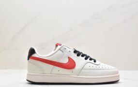 耐克 Nike Court Vision 1Low 休闲运动板鞋 男款 白红色 可回收材料 CD5434-111