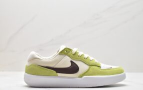 耐克 Nike SB Force 58 开心果系列 休闲简约 低帮 休闲运动板鞋 男女同款 白绿 CZ2959-007