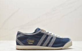 阿迪达斯 Adidas Originals Denim ltalia Spzl 防滑耐磨 低帮 运动休闲鞋 男女同款 蓝白 HP8843