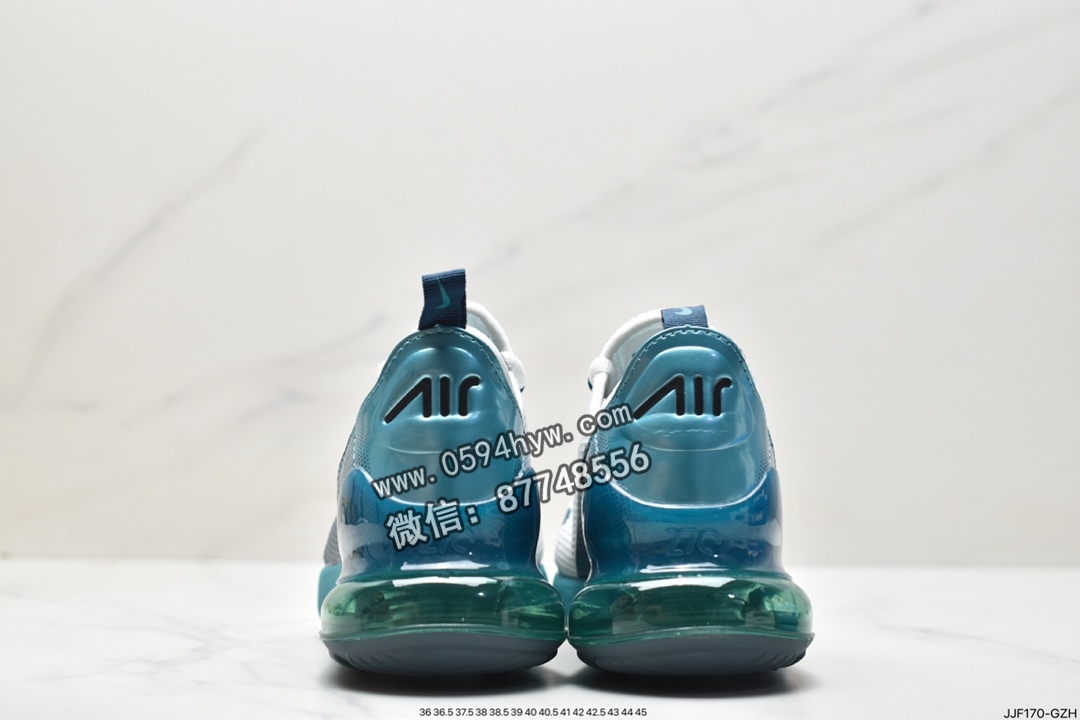 跑步鞋, Nike Air Max 270, Nike Air Max, Nike Air, NIKE, Max 270, Air Max, AH6789-005 - 耐克 Nike Air Max 270 防滑耐磨 气垫减震 低帮 运动跑步鞋 男款 白蓝 AH6789-005