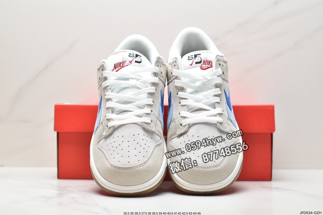 板鞋, Nike Dunk Low SE“85”, Nike Dunk Low, Nike Dunk, NIKE, Dunk Low, Dunk, DD9457-223 - 耐克 Nike Dunk Low se“85” 双勾 防滑耐磨 低帮 休闲运动板鞋 女款 海盐冰茶蓝白 DD9457-223