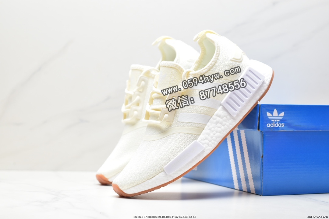 休闲鞋, Originals, Original, NMD R1, GY6058, Adidas Originals NMD R1, adidas Originals, Adidas - 阿迪达斯 Adidas Originals NMD R1 耐磨透气减震 低帮 运动休闲鞋 米色 男女同款 GY6058