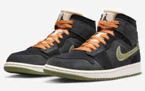 Air Jordan 1 Mid SE Craft “Anthracite/Light Olive” For Fall 2203