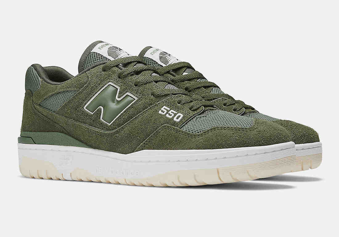 New Balance 550 Olive Suede BB550PHB