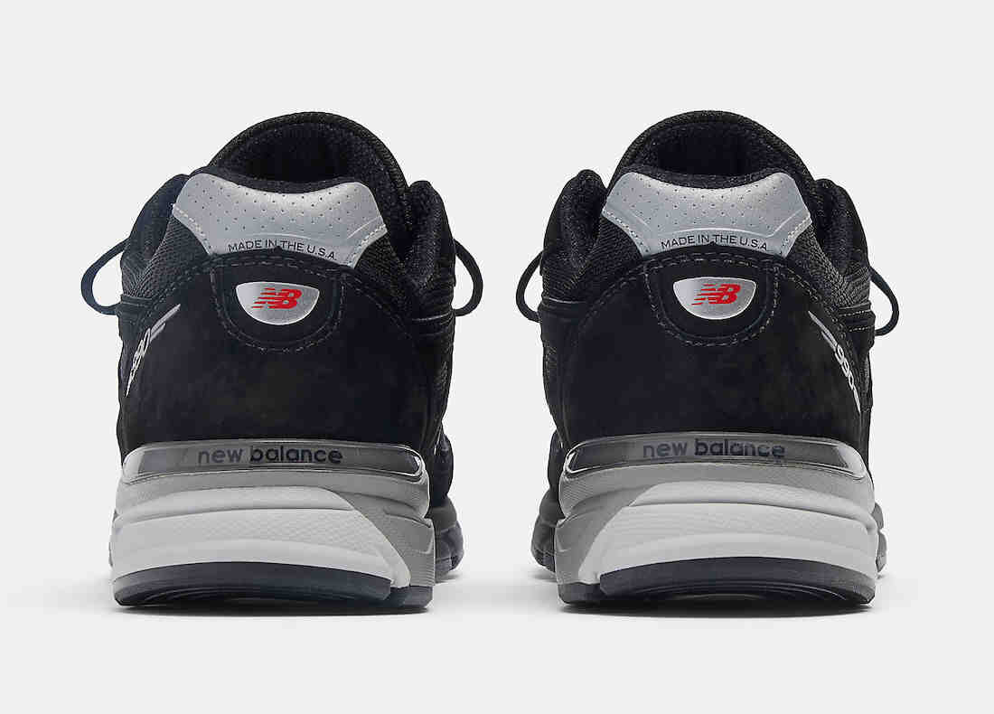 New Balance 990v4 Black Grey Silver U990BL4