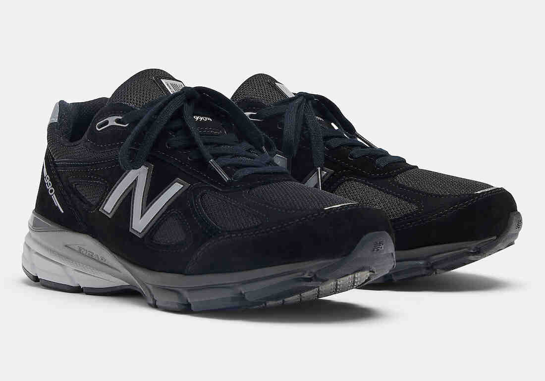 New Balance 990v4 Black Grey Silver U990BL4