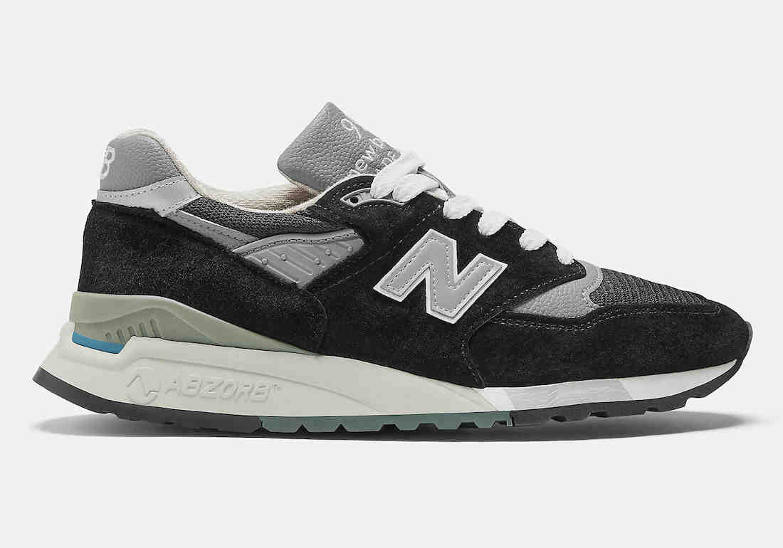 New Balance 998 Made in USA Black Grey U998BL