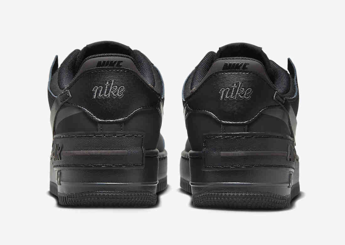 运动鞋, 耐克, 空军一号, Triple Black, Swoosh, Nike Air Force 1 Shadow, Nike Air Force 1, Nike Air