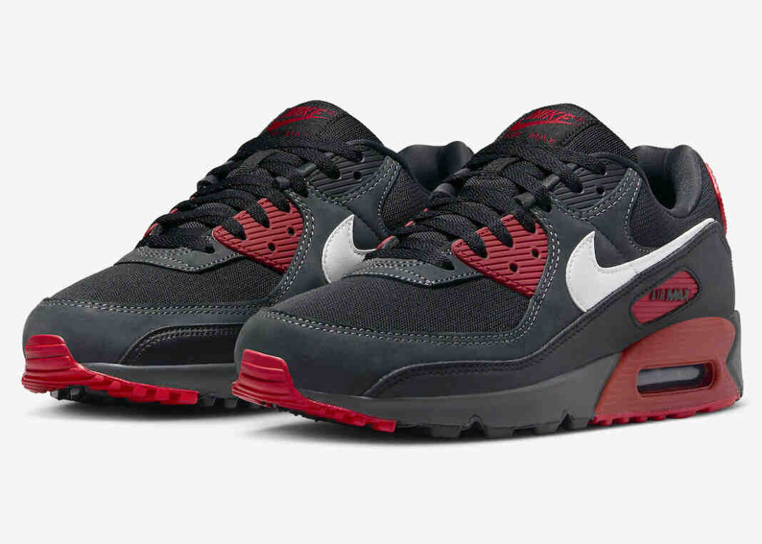 耐克 Air Max 90 “无烟煤 “配 “神秘红”