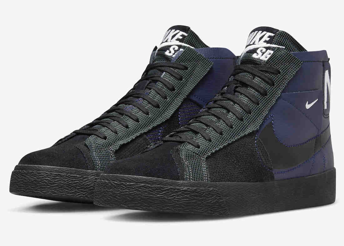 Nike SB Blazer Mid Premium Navy Black FD5113-400