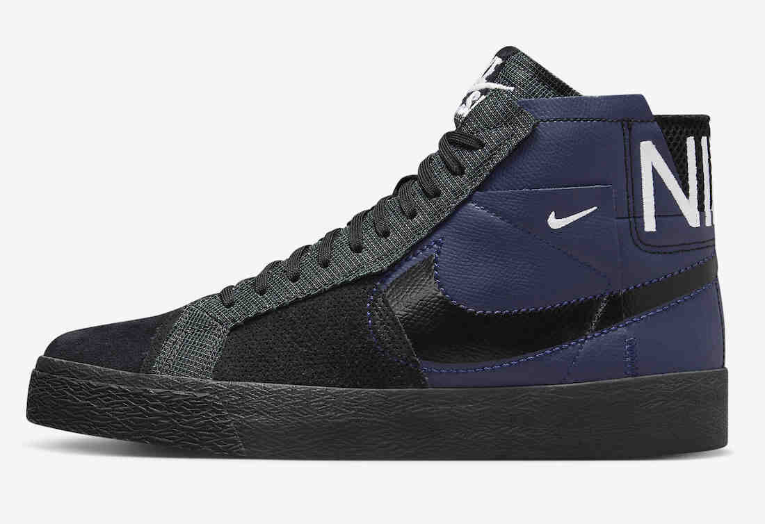 Nike SB Blazer Mid Premium Navy Black FD5113-400