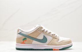 耐克 Jarritos x Nike Dunk SB Low“Phantom andMalachite” 汽水 防滑耐磨减震 低帮 休闲运动板鞋 男女同款 米白 FD0860 001SH