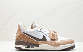 乔丹 Jordan Air Jordan Legacy 312 防滑减震耐磨 低帮 复古篮球鞋 男女同款 白棕 FQ6859-201