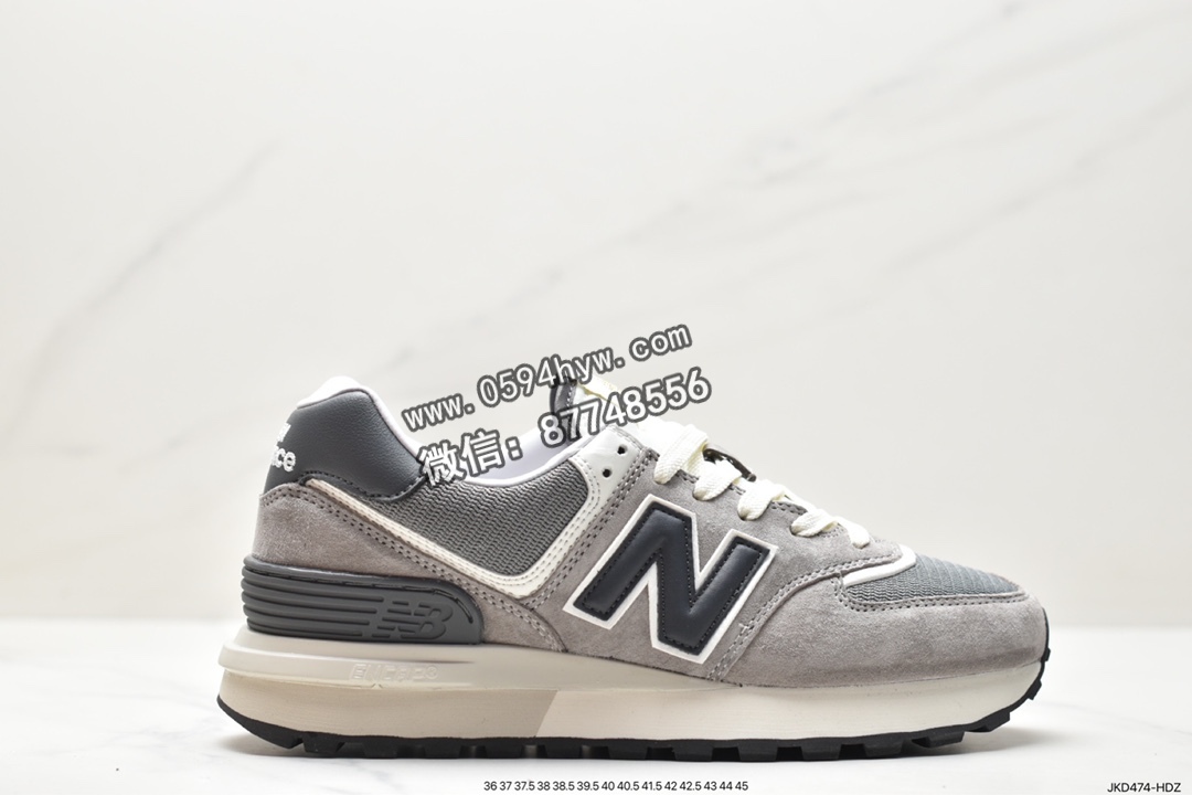 新百伦 New Balance NB 574 legacy 复古休闲 防滑减震 低帮 运动跑步鞋 男女同款 灰黑 U574LGE1