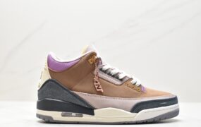 乔丹 Jordan Air Jordan 3 retro se “archaeo brown” 潮流耐磨减震 中帮 复古篮球鞋 男款 棕色拼接 DR8869-200