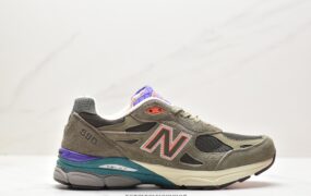 新百伦 YCMC x New Balance NB 990 V3 耐磨透气 低帮 休闲运动跑步鞋 橄榄绿 M990SO3