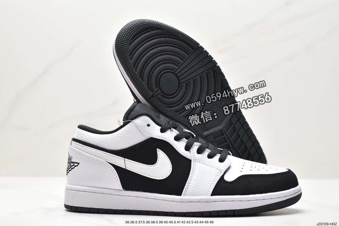 篮球鞋, Jordan Air Jordan 1 Low, Jordan, Air Jordan 1 Low, Air Jordan 1, Air Jordan, 553558-412, 553558 - 乔丹 Jordan Air Jordan 1 Low 防滑耐磨减震 低帮 休闲运动板鞋 黑白 553558-412