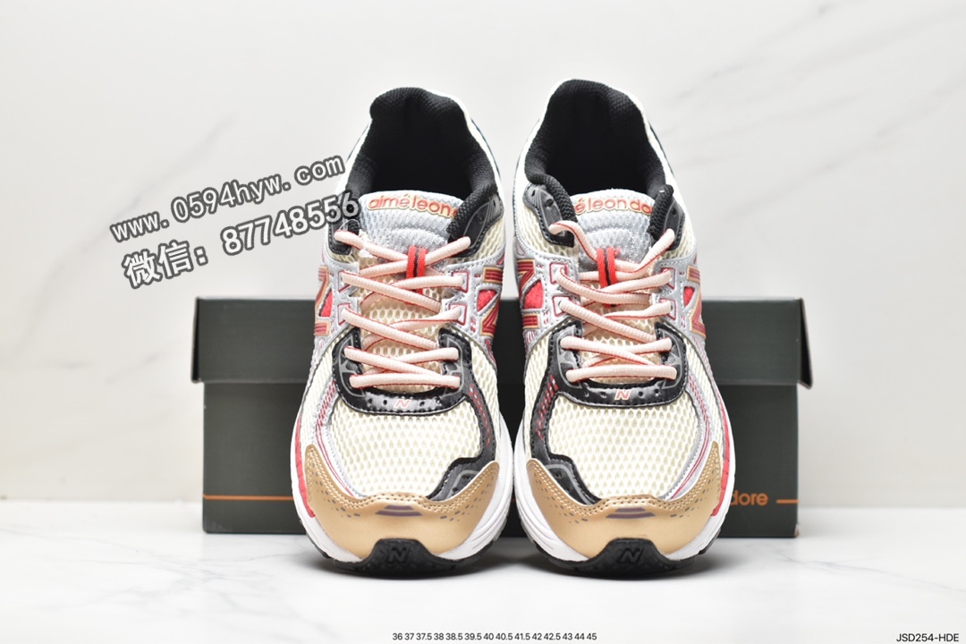 跑鞋, New Balance, NB 860, ML860AD2, EVA, AIME LEON DORE x New Balance NB 860 V2, ABZORB - 新百伦 AIME LEON DORE x New Balance NB 860 V2 防滑耐磨 低帮 运动休闲鞋 男女同款 橙 ML860AD2