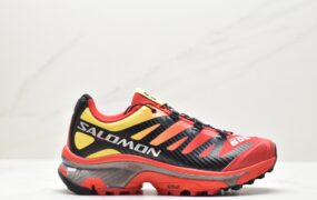 萨洛蒙 SALOMON XT-4 OG 耐磨透气 低帮 户外功能鞋 男女同款 火红色 470242-24