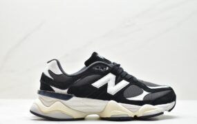 新百伦 New Balance NB 9060 耐磨透气 低帮 运动休闲鞋 黑白 U9060AAA