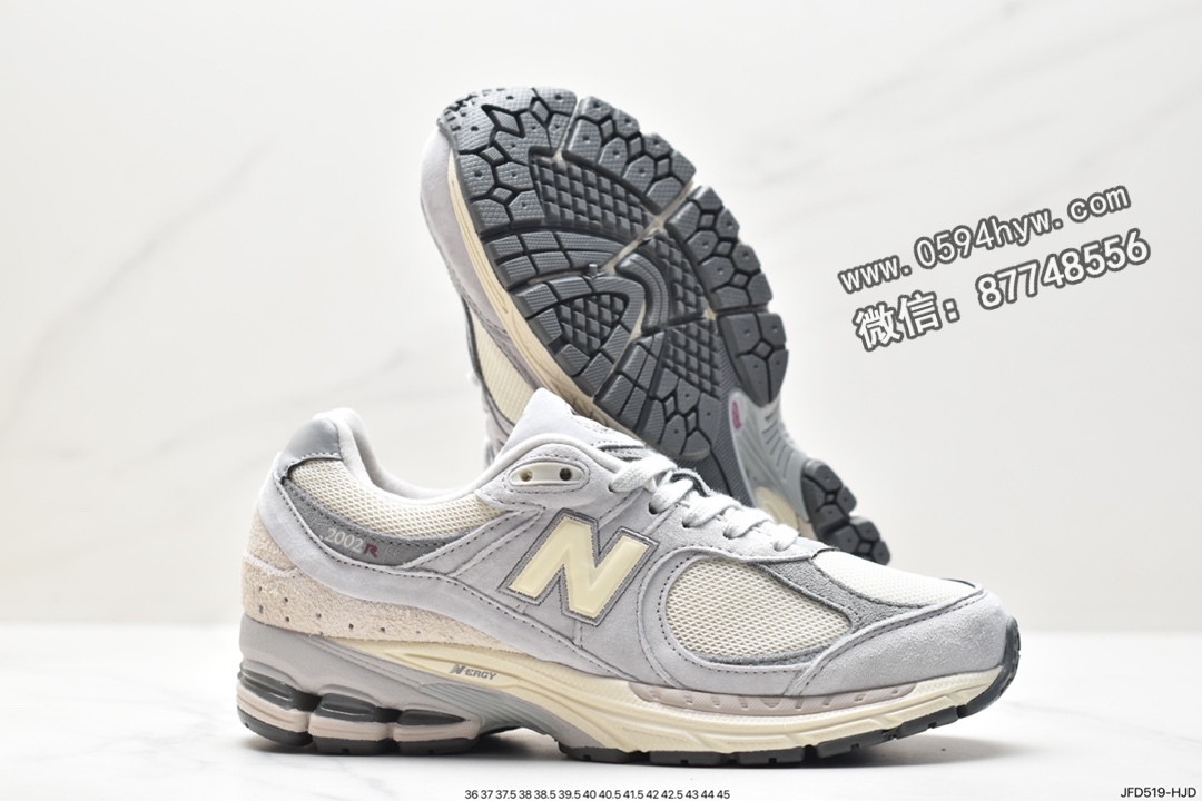 跑步鞋, 联名, NY, New Balance NB 2002R CNY, New Balance NB 2002R, New Balance, M2022RLN, 2002R - 新百伦 New Balance NB 2002R CNY 防滑耐磨 低帮 运动跑步鞋 男女同款 浅米灰色 M2022RLN