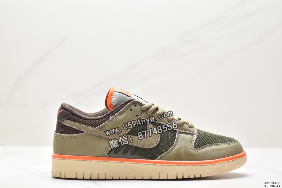 耐克 Nike SB Zoom Dunk Low 防滑减震耐磨 低帮 休闲运动板鞋 橄榄色 FJ5473-099