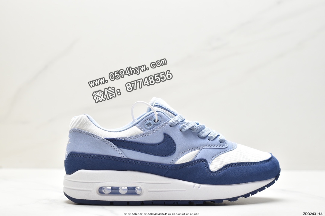 耐克 Nike Air Max 1’86“Light Armoury Blue” 耐磨透气 低帮 运动休闲鞋 男款 蓝灰 FJ8314-001