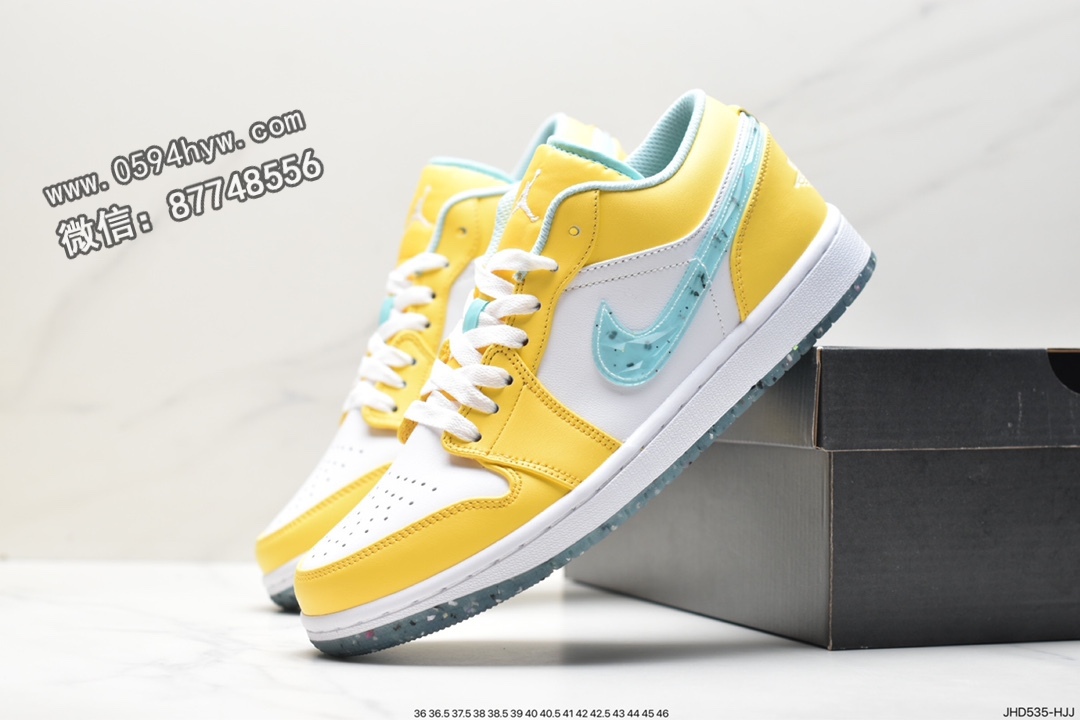 篮球鞋, Jumpman, Jordan Air Jordan 1 Mid”Green Yellow“, Jordan, DX4375-800, Air Jordan 1 Mid, Air Jordan 1, Air Jordan - 乔丹 Jordan Air Jordan 1 Mid”Green Yellow“AJ1 减震防滑耐磨 低帮 复古篮球鞋 黄白 DX4375-800