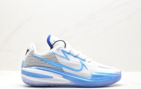 耐克 Nike AIR ZOOM G.T. CUT 防护减震 舒适透气 低帮 实战篮球鞋 蓝白 CZ0175-009