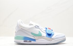 乔丹 Jordan Air Jordan Legacy 312 GS 防滑耐磨减震 低帮 休闲复古篮球鞋 灰蓝 FN8896-131