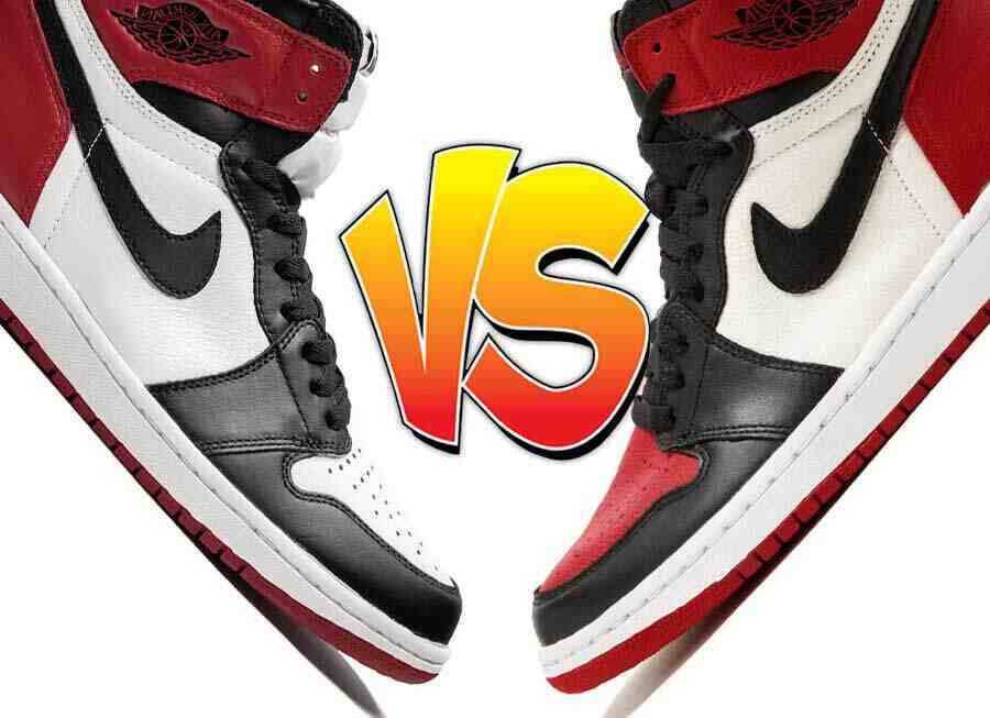 更好的 Air Jordan 1：”Black Toe “还是 “Bred Toe”