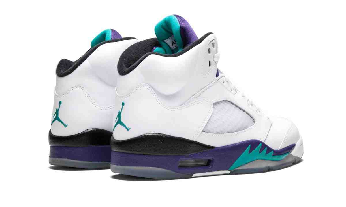 Air Jordan 5 Grape 2013 Heels