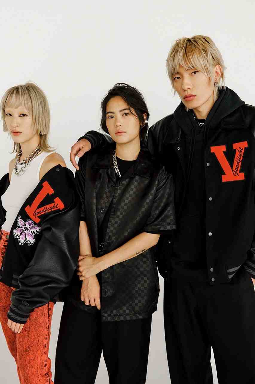 Goodfight Vault By Vans Varsity Jacket modeled by women and man