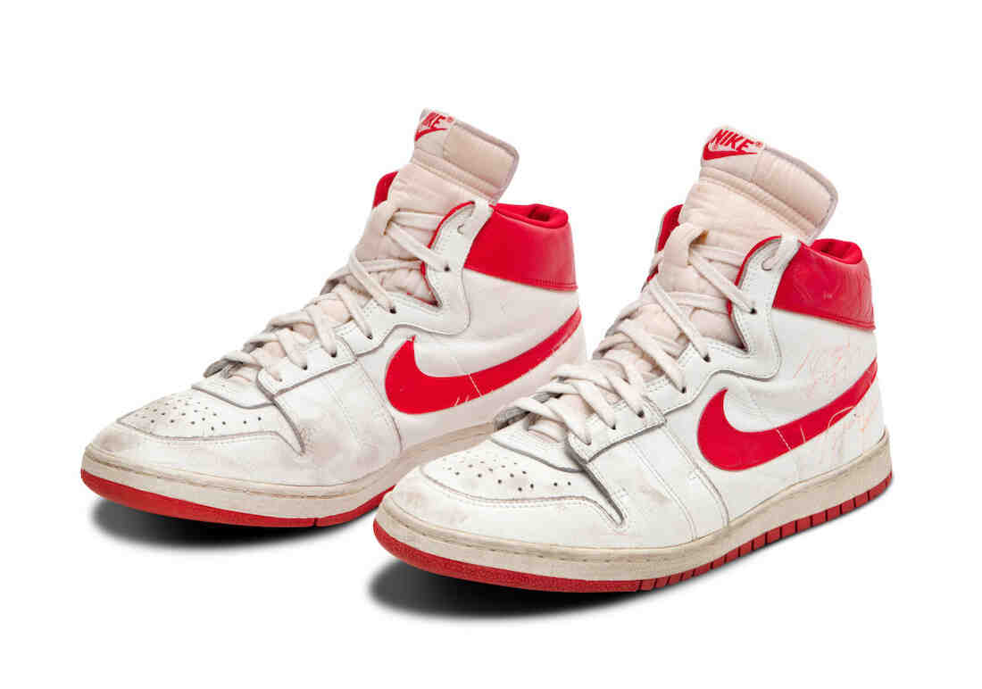 Michael Jordan 1984 Nike Air Ship White and Red Up For Auction