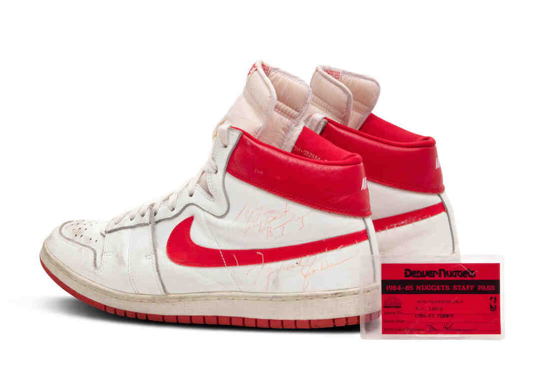 Michael Jordan 1984 Nike Air Ship White and Red Up For Auction