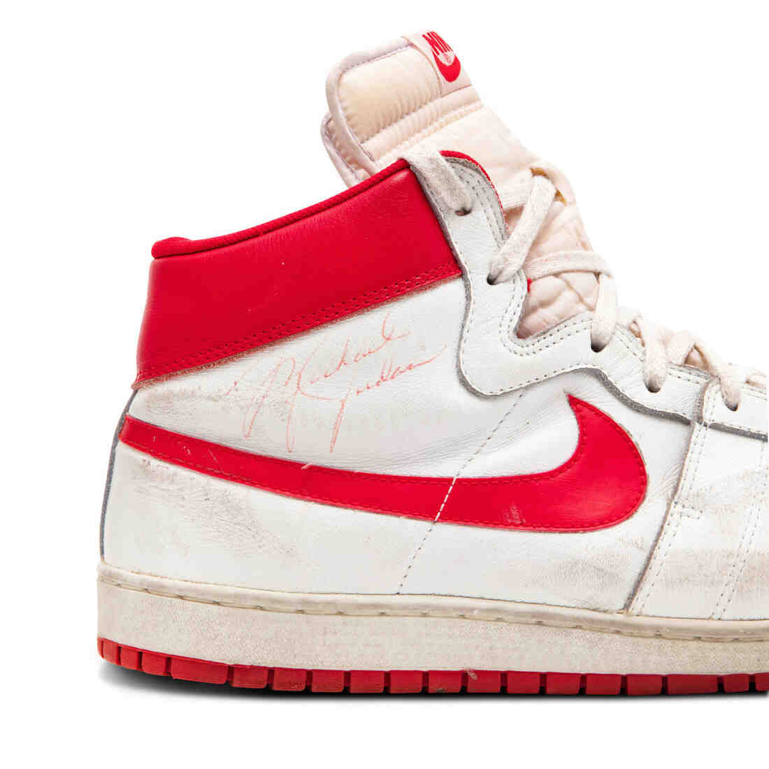 Michael Jordan 1984 Nike Air Ship White and Red Up For Auction