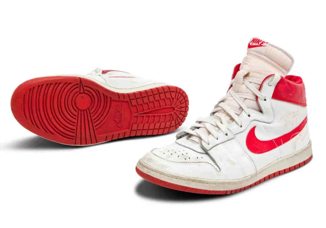 Michael Jordan 1984 Nike Air Ship White and Red Up For Auction